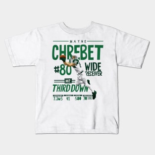 Wayne Chrebet New York J Stats Kids T-Shirt